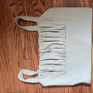Sage green ruched bust cropped tank